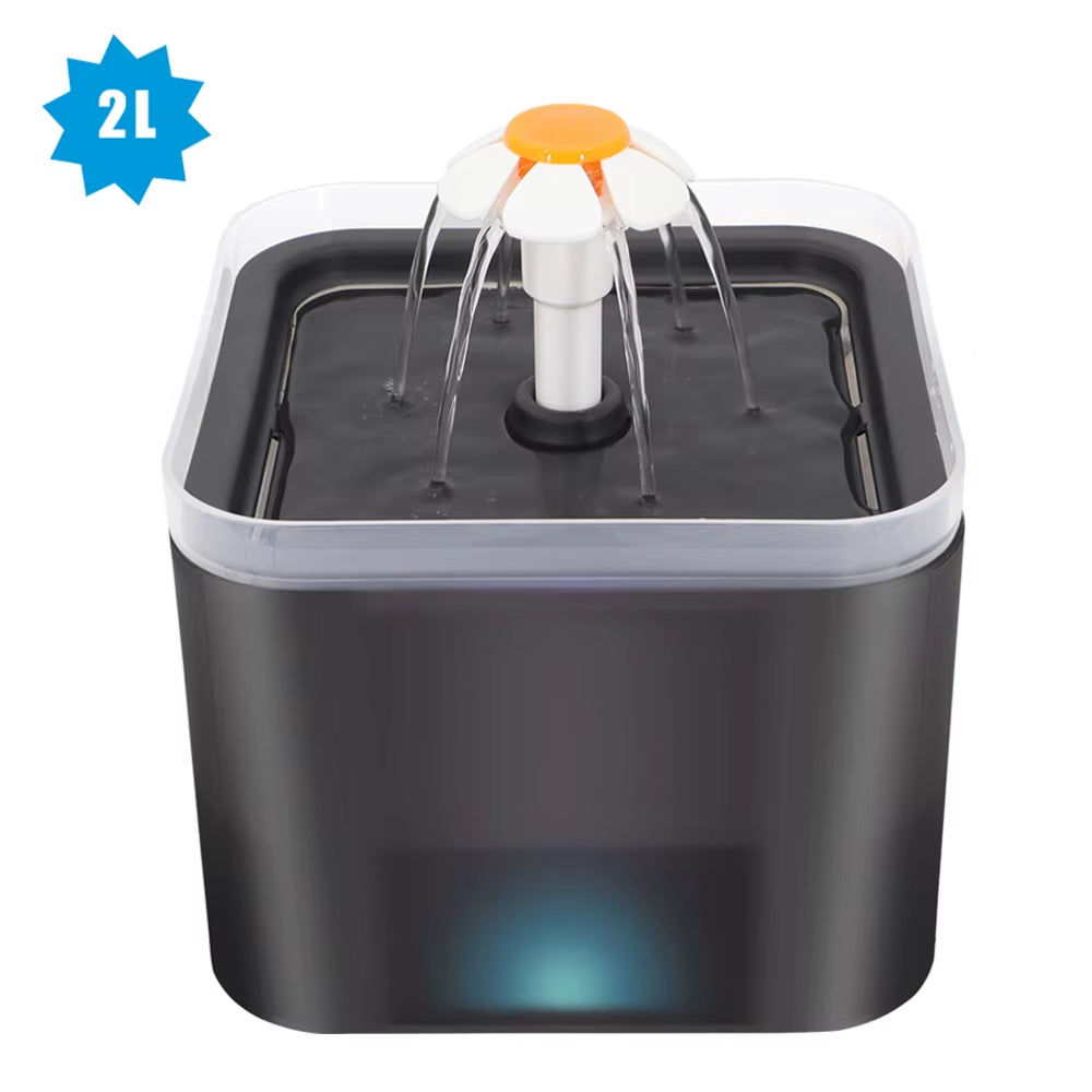 Smart Pet Water Fountain  Feeder Bowl with LED Light – USB Automatic Drinking Feeder for Cats & Dogs